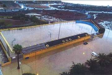 Los trabajos de desconexión de las redes de aguas pluviales de Jinámar concluirán a finales de mayo (Foto TA)